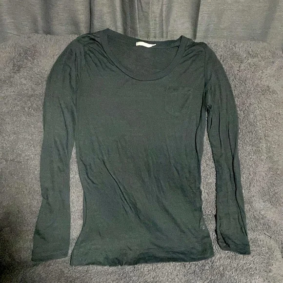 Tart Gray Burnout Long sleeve Shirt size Medium - Picture 1 of 3